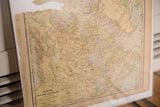 Detail of the 1907 North Polar Regions map with aged edges and soft, faded tones.
