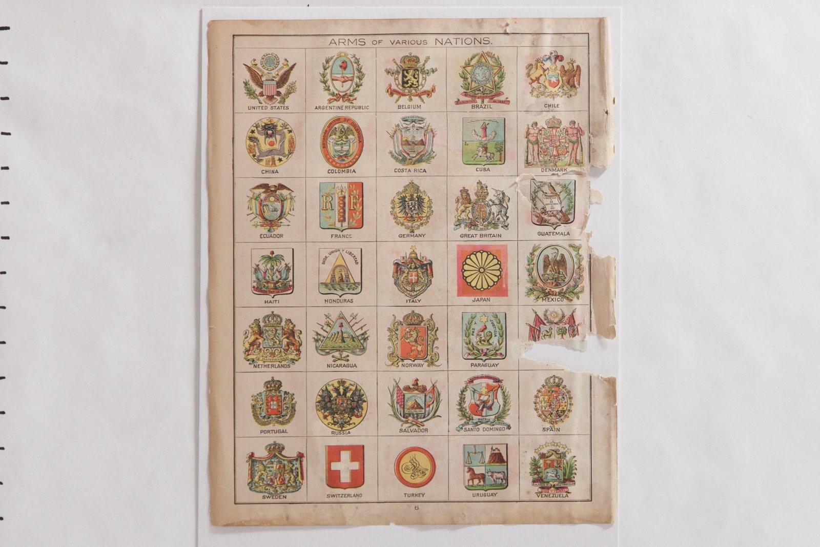 Flag Map 1908 Cram's 1907 Map of Flags of Nations