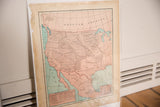 Cram's 1907 Map of Louisiana Purchase, light pink and blue territories on aged paper.