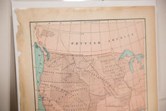 Map of Louisiana Purchase Cram's Unrivaled Atlas of the World 1907 Edition