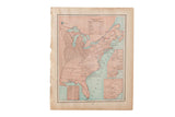 Cram's 1907 Map of Original Territories, showing soft pastel shades on aged paper.