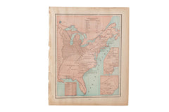 Map of Original Territories Cram's Unrivaled Atlas of the World 1907 Edition