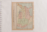 Vintage 1907 Cram's United States map, showing commercial staples and aged paper patina.