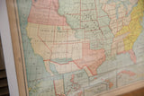 Cram's 1907 United States map section detailing historical Southwest territorial changes.