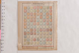 Vintage Cram's 1907 atlas page, 'Density of Population' map with colored grid and age.