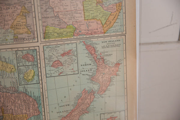 Map of Africa Regions Cram's Unrivaled Atlas of the World 1907 Edition