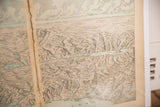 Cram's 1907 Holy Land map, showing textured relief near Dead Sea and aged paper fold.