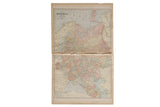 Vintage 1907 Cram's map of Russia with muted pastel regions on aged paper.