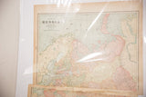 Upper left area of Cram's 1907 Russia map with title and pastel lands.