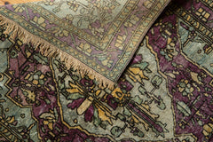 1.5x2 Antique Silk Mohtashem Kashan Square Rug Mat // ONH Item 6329 Image 8
