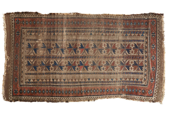 2'8" x 4'9" Antique Belouch Rug Runner / Item 6335 image 1