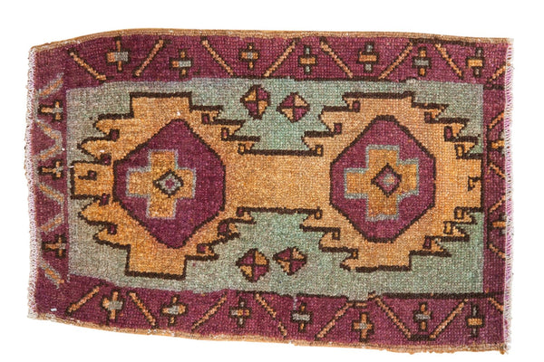 1.5x2.5 Vintage Distressed Oushak Rug Mat // ONH Item 6352