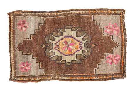 1.5x2.5 Vintage Distressed Oushak Rug Mat // ONH Item 6355