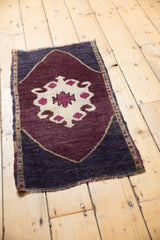 1.5x3 Vintage Distressed Oushak Rug Mat // ONH Item 6363 Image 2