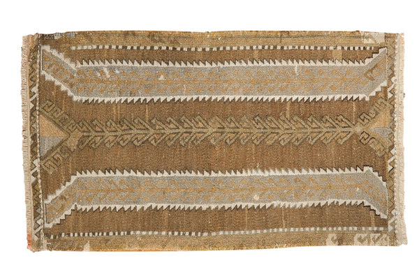 1'8" x 2'11" Vintage Distressed Jijim Rug Mat / Item 6366 image 1