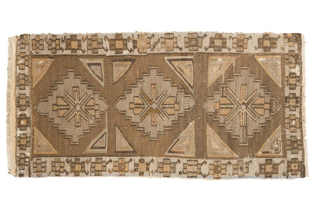 1'7" x 3'3" Vintage Distressed Jijim Rug Mat Runner / Item 6368 image 1