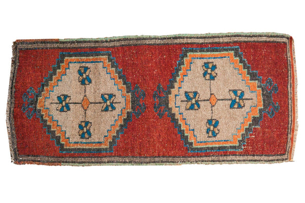 1.5x4 Vintage Distressed Oushak Rug Mat Runner // ONH Item 6371