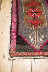  Vintage Distressed Oushak Rug Mat Runner / Item 6374 image 4