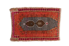 2x3 Vintage Distressed Oushak Rug Mat // ONH Item 6390