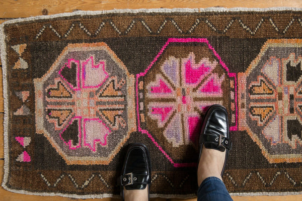 1.5x3 Vintage Distressed Oushak Rug Mat // ONH Item 6391 Image 1