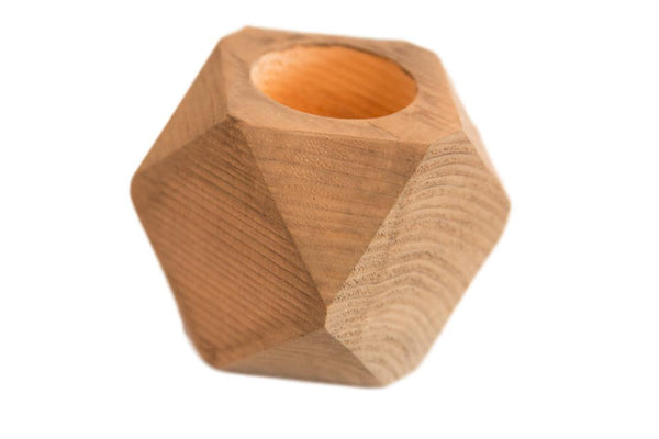 Air Plant Wooden Planter Light Grey // ONH Item 6413