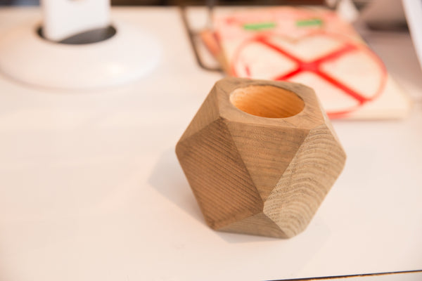 Air Plant Wooden Planter Light Grey // ONH Item 6413 Image 4