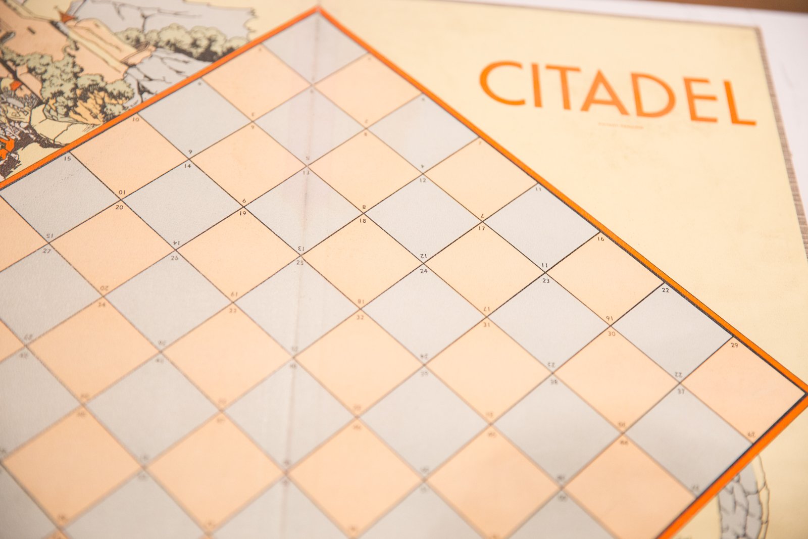 Vintage Parker Brothers Citadel Game Board Image 1