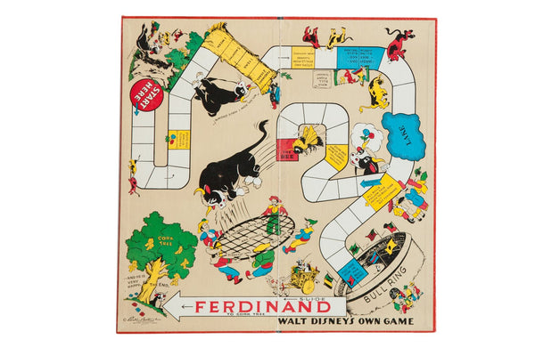 Vintage 1930s Ferdinand the Bull Disney Game Board