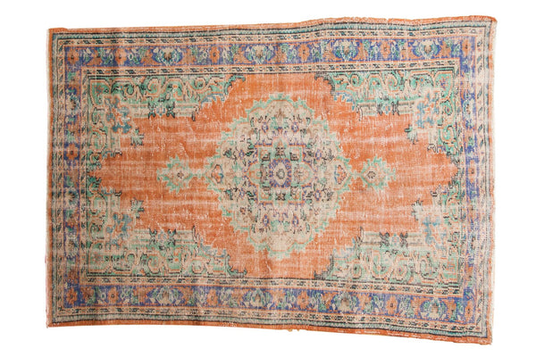 5'6" x 7'8" Vintage Distressed Oushak Carpet / Item 6450 image 1