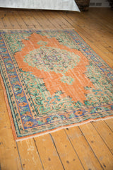  Vintage Distressed Oushak Carpet / Item 6450 image 9