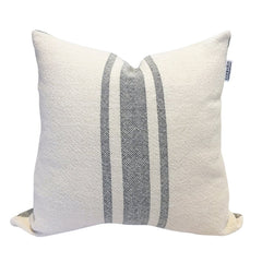 Loomination Woven Pillow Vintage Stripe Gray // ONH Item 6451
