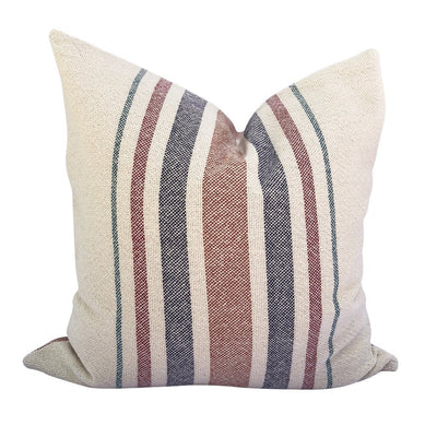 Loomination Woven Pillow Vintage Multi Stripe Colonial // ONH Item 6455