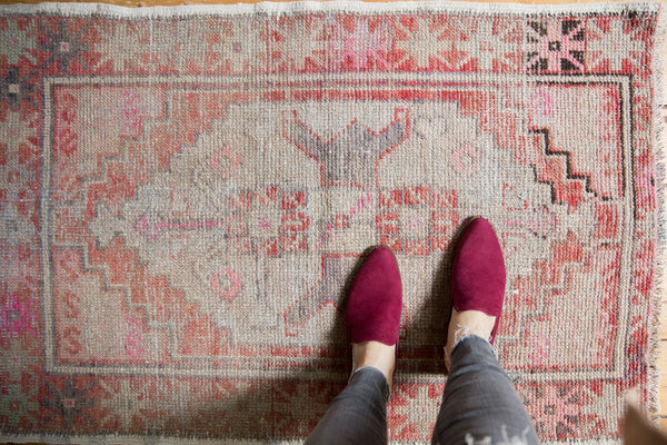 2.5x4 Vintage Distressed Oushak Rug // ONH Item 6471 Image 1