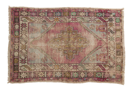 2.5x4 Vintage Distressed Oushak Rug // ONH Item 6472