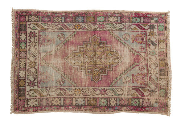 2.5x4 Vintage Distressed Oushak Rug // ONH Item 6472