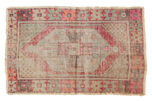 2.5x4.5 Vintage Distressed Oushak Rug // ONH Item 6476