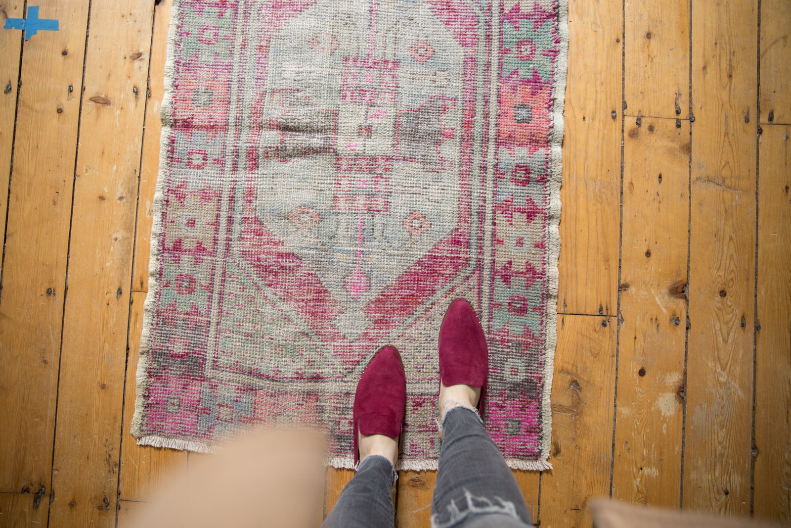 2.5x4.5 Vintage Distressed Oushak Rug // ONH Item 6476 Image 1