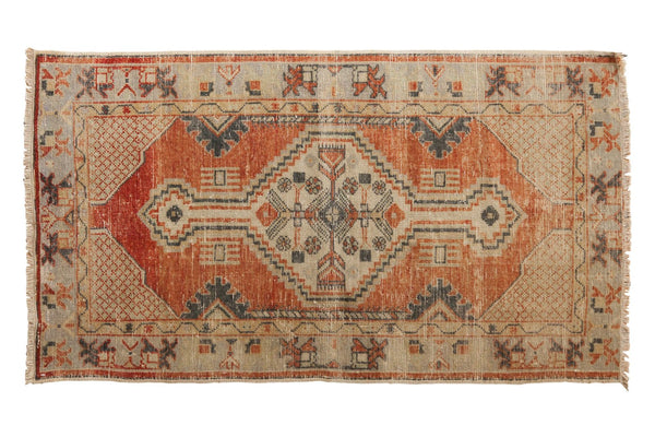 Vintage Distressed Oushak Rug Runner / ONH item 6482