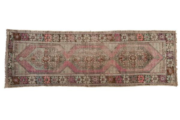 3x9 Vintage Distressed Oushak Rug Runner // ONH Item 6485