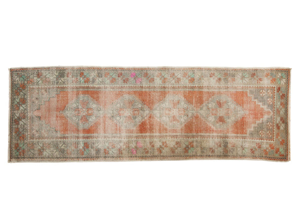 Vintage Distressed Oushak Rug Runner / ONH item 6487