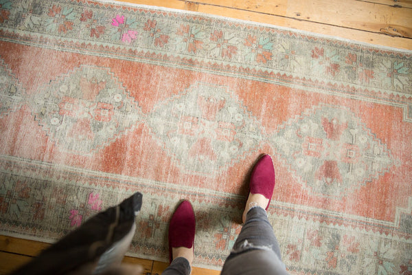 Vintage Distressed Oushak Rug Runner / ONH item 6487 image 1