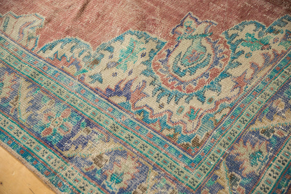  Vintage Distressed Oushak Carpet / Item 6488 image 9