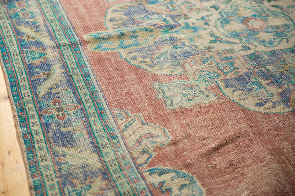  Vintage Distressed Oushak Carpet / Item 6488 image 10