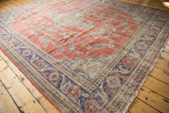  Vintage Distressed Oushak Carpet / Item 6491 image 3