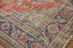  Vintage Distressed Oushak Carpet / Item 6491 image 4