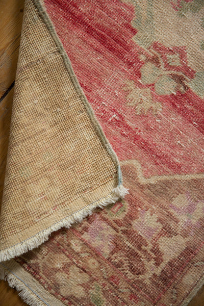 1.5x4 Vintage Distressed Oushak Rug Mat Runner // ONH Item 6492 Image 7