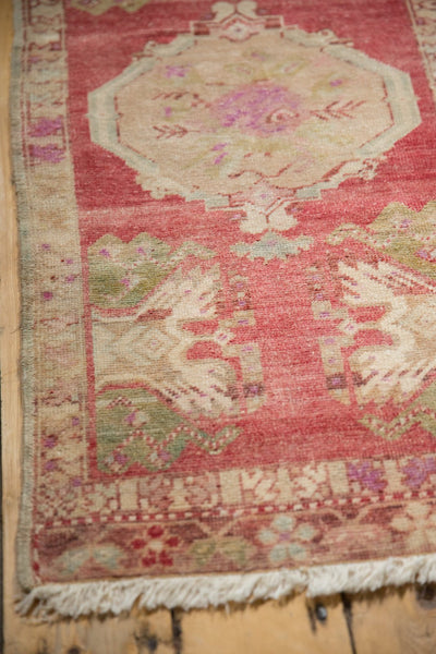 1.5x4 Vintage Distressed Oushak Rug Mat Runner // ONH Item 6495 Image 3