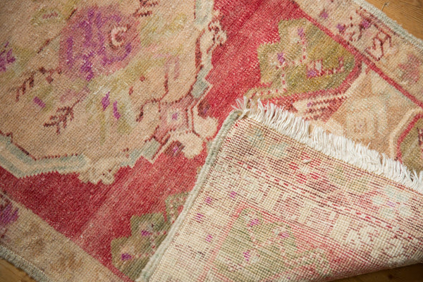 1.5x4 Vintage Distressed Oushak Rug Mat Runner // ONH Item 6495 Image 6