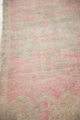 Vintage Distressed Oushak Rug Mat Runner / ONH item 6498 image 3