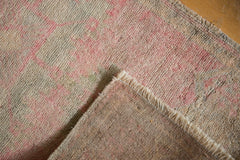 Vintage Distressed Oushak Rug Mat Runner / ONH item 6498 image 5